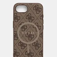 Obal na telefon Guess iPhone 16e hnědá barva, GUHMPSE4G4GFRW