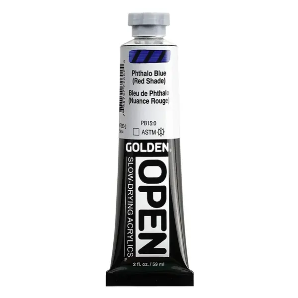 Akrylová barva Golden Open Slow Drying 59 ml - Phthalo Blue (Red Shade) 7260