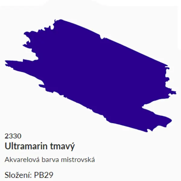 Akvarelová barva Umton 2,6ml – 2330 ultramarin tmavý