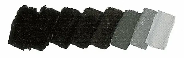 Olejová barva Mussini 35ml – 781 lamp black