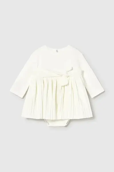 Kojenecké šaty Mayoral Newborn béžová barva, mini, áčková, 2812