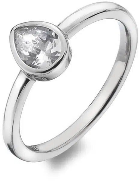 Hot Diamonds Třpytivý prsten Emozioni Acqua Amore ER025 51 mm
