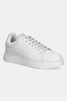 Kožené tenisky Emporio Armani pánské, bílá barva, EM003663 AF19999 U0001