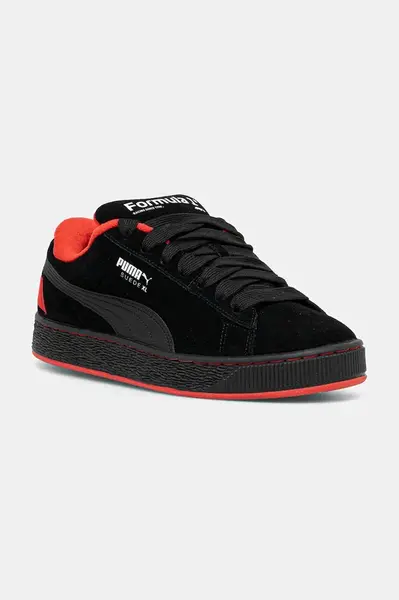 Semišové tenisky Puma F1 Suede XL 75 YRS pánské, černá barva, 308894