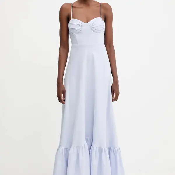 Lněné šaty Bardot