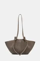 Semišová kabelka Yuzefi MOCHI béžová barva, YUZRS25-HB-MO-S018