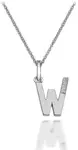 Hot Diamonds Náhrdelník Hot Diamonds Micro W Clasic DP423 (řetízek, přívěsek)