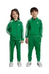 Detská tepláková súprava adidas Originals SST TRACKSUIT zelená farba, IY4791