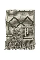 Deka s prímesou bavlny Bloomingville Gutte 160 x 130 cm