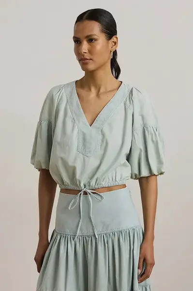 Bavlnená blúzka Lauren Ralph Lauren