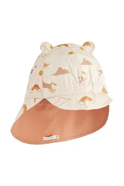 Obojstranná bavlnená čiapka pre deti Liewood