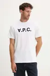 Bavlnené tričko A.P.C. t-shirt standard grand vpc GOTS