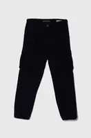 Detské bavlnené nohavice Guess