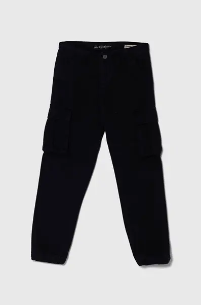 Detské bavlnené nohavice Guess