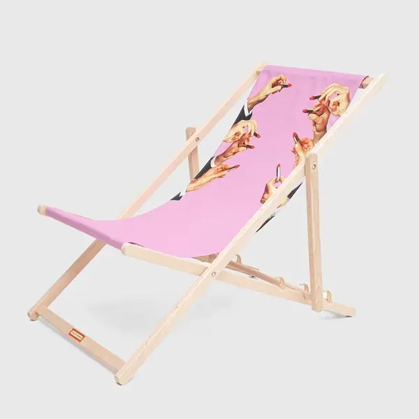 Ležadlo Seletti Lipstick Pink x Toiletpaper