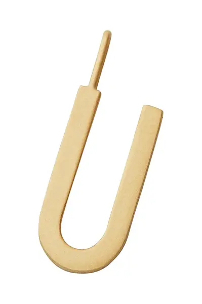 Strieborný pozlátený prívesok Design Letters