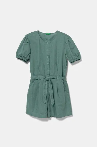 Detský ľanový overal United Colors of Benetton