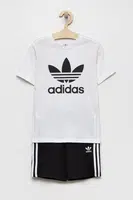 Detská súprava adidas Originals biela farba