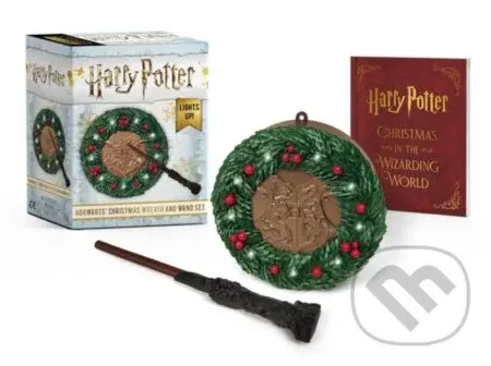 Harry Potter: Hogwarts Christmas Wreath and Wand Set