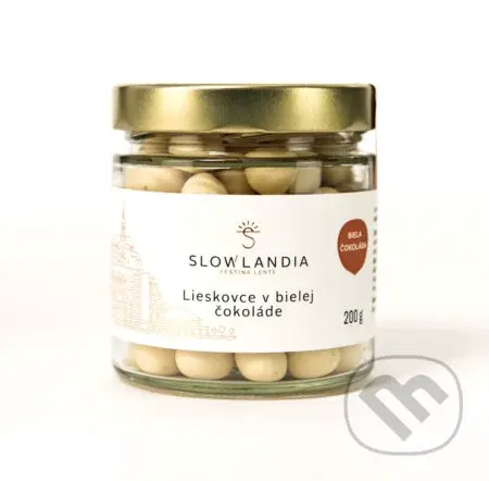 Lieskovce v bielej čokoláde (200g)