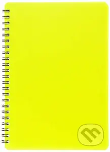 Plastic blok NEON žlutý A5