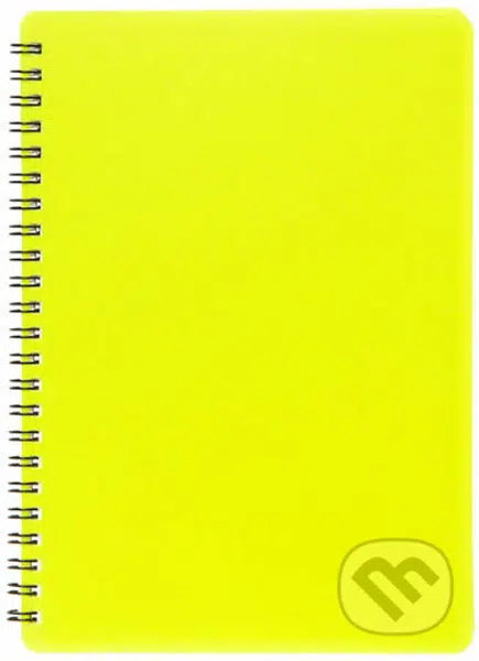 Plastic blok NEON žlutý A5