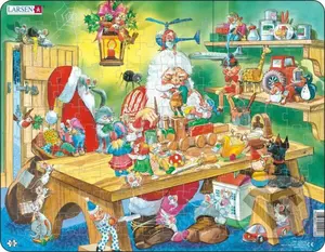 Dedo Mráz vo fabrike (EA2) - puzzle z kategorie Náučné puzzle
