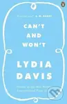 Can't and Won't - Lydia Davis - kniha z kategorie Beletrie