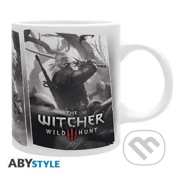 Zaklínač keramický Hrnček 320 ml - Geralt, Ciri a Yennefer