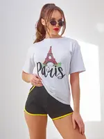 Resti Women's sports set with t-shirt and shorts Paris