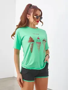 Resti Women's sports set with t-shirt and shorts Ice Cream