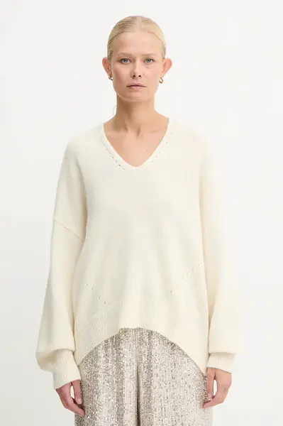 Sveter s prímesou vlny BOSS Orange C Fondyssa