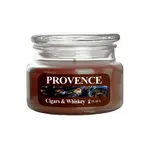 Provence Svíčka ve skle s víčkem Cigars & Whiskey 200 g