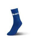 Barebarics - Barefoot Socks - Crew - Cobalt Blue - Big logo