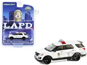 2017 Ford Police Interceptor Utility "LAPD (Los Angeles Police Department) Bomb Detection K-9 Unit" White "Hobby Exclusive" Series 1/64 Diecast Model