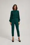 Marisse Emerald Green 7/8 Leg Crease Trousers