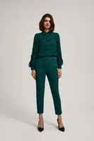 Marisse Emerald Green 7/8 Leg Crease Trousers