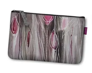 Kosmetická eko taška, Tulipány