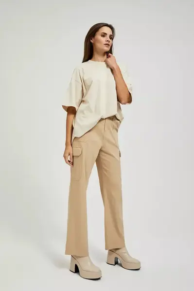 Marisse Women's Trousers L-Sp-4308 Beige