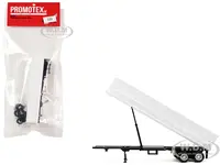 36ft Gravel Trailer White 1/87 (HO) Plastic Model by Promotex