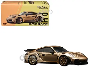 992 Stinger GTR Gold Metallic 1/64 Diecast Model Car by Pop Race
