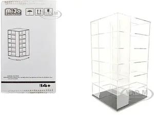 Showcase Large 24 Car Display Desktop Spinner "Mijo Exclusives" for 1/64 Scale Models