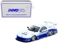 Mazda RX7 (FD3S) LB-Super-Silhouette RHD (Right Hand Drive) 1 White and Blue "Hong Kong Toy Car Salon 2024 Special Edition" 1/64 Diecast Model Car by