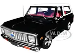 1972 Chevrolet Blazer Custom Black with White Top and Red Interior Limited Edition to 698 pieces Worldwide 1/18 Diecast Model Car by ACME