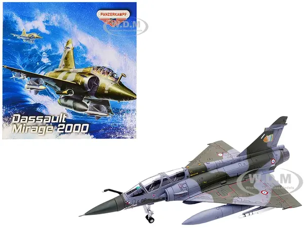 Dassault Mirage 2000N Fighter Aircraft "Escadron de Chasse 2/4 La Fayette Luxeuil" (2004) French Air Force "Wing" Series 1/72 Diecast Model by Panzer