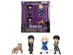 Set of 4 Diecast Figures "Wednesday" (2022-Current) TV Series "Metalfigs" Series Diecast Models by Jada