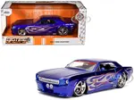 1965 Ford Mustang 5 "L. Johns Racing" Candy Blue with Flame Graphics "Bigtime Muscle" Series 1/24 Diecast Model Car by Jada