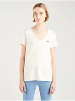 Levi&#39;s Krémovo-bílé dámské pruhované tričko Levi's® - Dámské