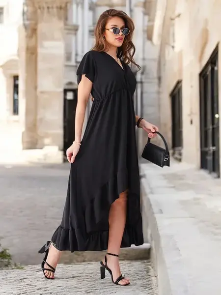 Resti Women's midi dress with an asymmetrical hem
