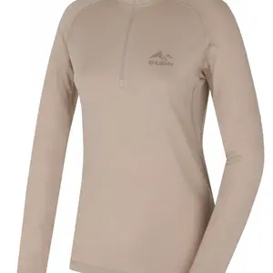 Husky Merow Zip L L, beige Merino termoprádlo triko
